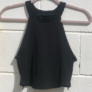 Black crop top/tank
